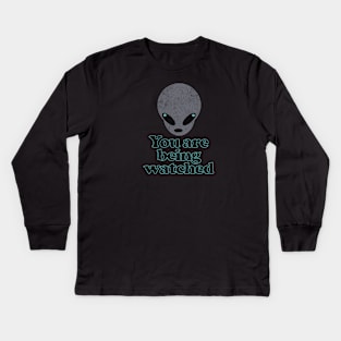 we are being watched Kids Long Sleeve T-Shirt